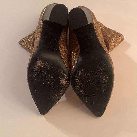 CHLOE-See by Chloe metallic Gold and Rhinestone booties - Picture 3 of 5